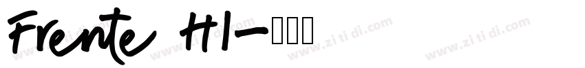 Frente H1字体转换